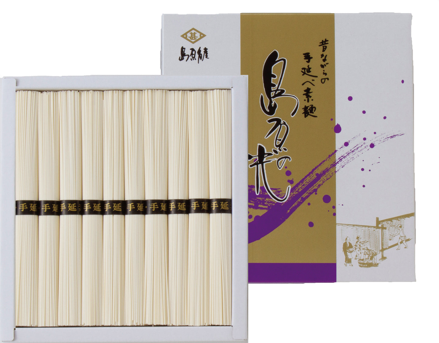 ◆化粧箱入◆ 手延べ素麺 島原の光 No.10 (50g×10束)