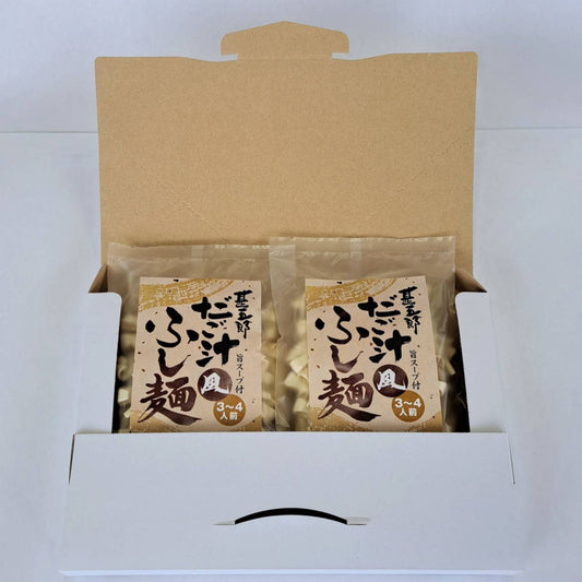 送料無料！甚五郎だご汁風ふし麺3～4人前(旨スープ付き）2袋セット発売のお知らせ