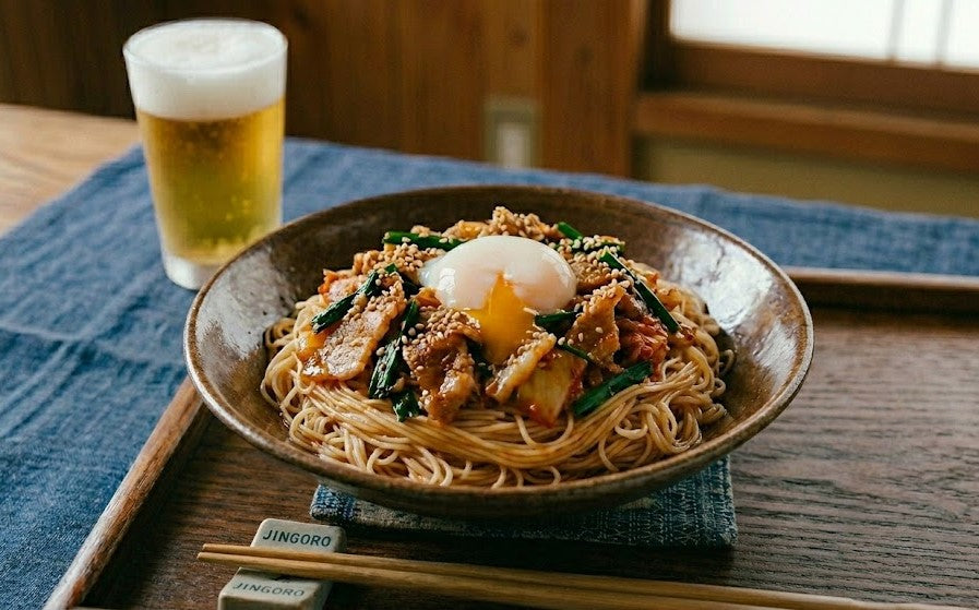 ビールが進みすぎて止まれない！「スタミナ豚キムチのまざ手延べそうめん」おすすめレシピ