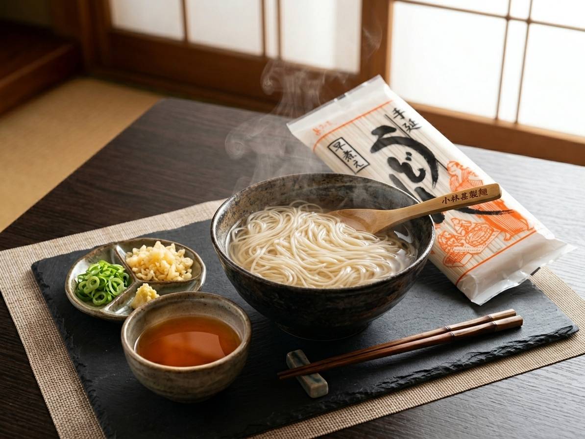 【Web限定】小林甚の手延べうどん300ｇ× 5袋詰合せ