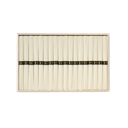 ◆木箱入◆島原手延べそうめん 　「島原の細流（せせらぎ)」IJ-45(50g×36束）