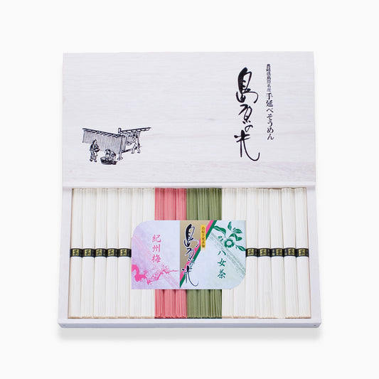◆木箱入り◆島原手延べそうめん 　三色島原の光 KS-30