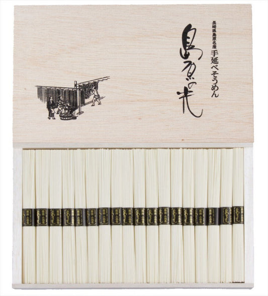 ◆木箱入◆島原手延べ素麺 　島原の光 SK-38（50ｇ×36束）