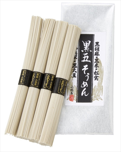 島原手延べそうめん 黒五手延べ素麺4束（50g×4束） – 小林甚公式